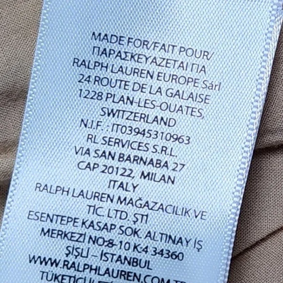 Ralph Lauren Featherweight Twill Field Jacket‎ Khaki Floral Embroidery M NWT - Picture 13 of 16